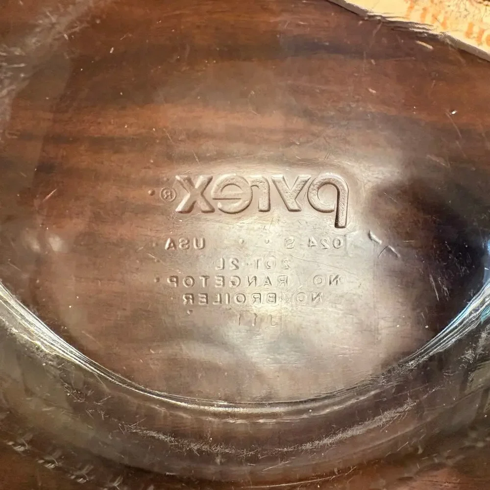 Pyrex vintage clear